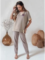 Dámska oversize blúzka SHINE LOVE mocha FashionStreet RY2911 Dámska oversize blúzka SHINE LOVE mocha FashionStreet RY2911