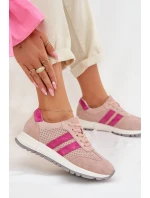 Dámské tenisky z přírodního semiše růžové Marceline