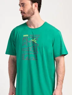 Pánska nočná košeľa s krátkym rukávom Outdoor