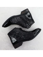 Dámske čižmy Bagger s ponožkou black Sabatina