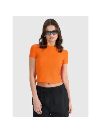 Dámske tričko z vaflového úpletu 4F 4FRSS25TTSHF2749-70S