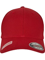 Flexfit 6277WR 6-panelová čiapka s výložkou „Waterrepellent“ 55.77WR červená