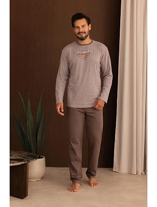 Pyžamo Regina 6007 s dlhými rukávmi, veľkosti M–3XL, Z26 Pyžamo Regina 6007 s dlhými rukávmi, veľkosti M–3XL, Z26