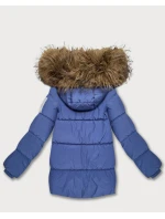 Púzdrová bunda s kapucňou modrá (KK60612) Púzdrová bunda s kapucňou modrá (KK60612)