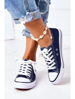 Damskie Klasyczne Trampki Granatowe Omerta