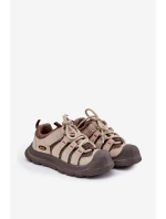 Chłopięce Buty Sportowe Trekkingowe Beżowe Falenisa