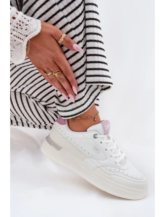 Sneakersy Damskie Na Platformie LEE EMMA WOMEN LOW 50251014.00L Białe