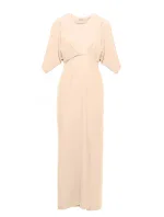 K163 Maxi šaty - krémové K163 Maxi šaty - krémové