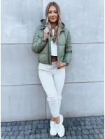 Dámska prešívaná bunda KHALEESI zelená FashionStreet TY3876 Dámska prešívaná bunda KHALEESI zelená FashionStreet TY3876