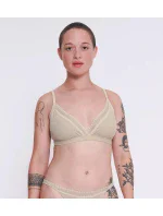 Dámske nohavičky GO Ribbed R Bralette - GRAY - St. béžová M013 - SLOGGI