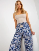 Nohavice D73770R62237A tmavo modré