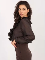 Košeľa IT KS 28990.05P tmavohnedá