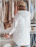 Dámska prechodná prešívaná vesta OLINVIA biela FashionStreet TY4886 Dámska prechodná prešívaná vesta OLINVIA biela FashionStreet TY4886