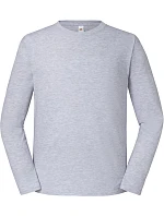 Fruit of the Loom Iconic 195 LSL Pánske tričko z hrubej bavlny s dlhými rukávmi 16.1360 heather grey Fruit of the Loom Iconic 195 LSL Pánske tričko z hrubej bavlny s dlhými rukávmi 16.1360 heather grey