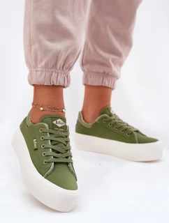 Lee Cooper Dámske tenisky na platforme LCW-25-31-3449L Green