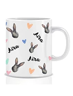 Personalizovaný klasický biely keramický hrnček s objemom 300 ml s motívom domácich miláčikov Personalizovaný klasický biely keramický hrnček s objemom 300 ml s motívom domácich miláčikov
