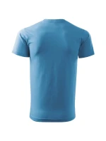 Základné tričko pánske azúrovo modré
