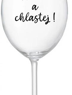 Nevonia a nechutí - číry pohár na víno 350 ml