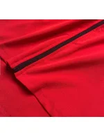 Červená mikina s asymetrickou spodnou časťou (HD153-05)