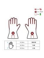 Vyhrievané rukavice Glovii GLBXL (univerzálne; L, XL ; farba čierna)