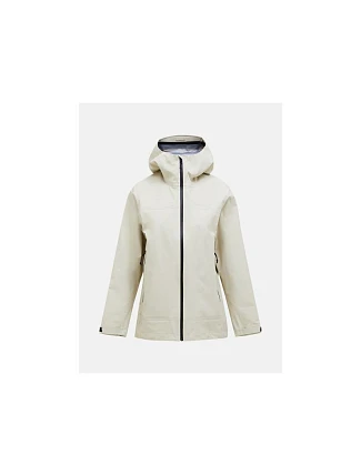 Dámska bunda PEAK PERFORMANCE W Treeline Gore-Tex 3L Shell Jacket, farba béžová Dámska bunda PEAK PERFORMANCE W Treeline Gore-Tex 3L Shell Jacket, farba béžová