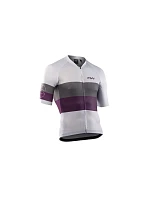 Cyklistické tričko NORTHWAVE Blade Air Jersey Short Sleeve svetlošedé/fialové Cyklistické tričko NORTHWAVE Blade Air Jersey Short Sleeve svetlošedé/fialové