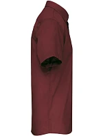 Kariban K 551 Popelínová košeľa „Ace“ s krátkym rukávom 20.K551 wine Kariban K 551 Popelínová košeľa „Ace“ s krátkym rukávom 20.K551 wine
