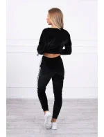 Velúrová súprava s nápisom Queen black