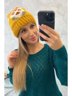 Dámska čiapka Ofelia K349 mustard