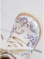 Ocieplane Botki Dziecięce Na Suwak Beżowe Dolida - Kucyki