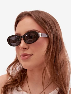 Dámské sluneční brýle s perlami Černé