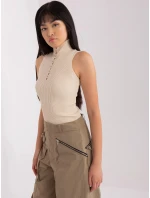 Dámska blúzka BA BZ 2301.00P béžová - FPrice Dámska blúzka BA BZ 2301.00P béžová - FPrice