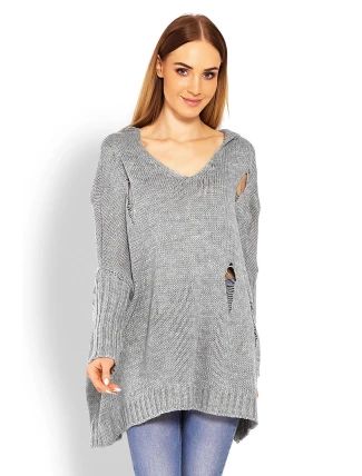 Dlhý sveter model 114560 PeeKaBoo