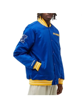 Mitchell & Ness NFL Saténová bunda Los Angeles Rams M OJBF3413-LARYYPPPROYA pánske