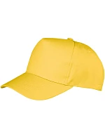 Result Headwear RC 084X 5-panelová čiapka s kšiltom 28.084X žltá Result Headwear RC 084X 5-panelová čiapka s kšiltom 28.084X žltá