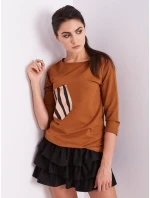 Blúzka CZ BZ 1694.08 svetlohnedá