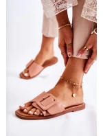 Damskie Modne Klapki Na Lato Różowe Sylvia