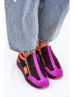 Skórzane Sneakersy Na Koturnie Maciejka 06853-15 Czarne
