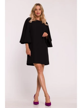 Dámske mini šaty S426 Black - Stylove Dámske mini šaty S426 Black - Stylove