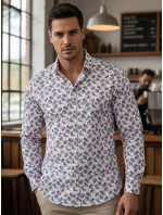 Pánska biela košeľa FashionStreet DX2466