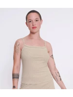 sloggi GO Rebrovaný top so špagetami - GRAY - SLOGGI GRAY - SLOGGI