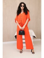 Súprava blúzky a nohavíc oranžová