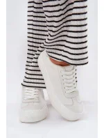 Dámske tenisky na platforme Big Star - biele