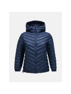 Peak Performance W Frost Down Hood Jacket navy blue