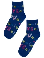 PERFECT WOMAN Valentínske vzorované ponožky pre ženy