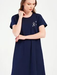 Dámska nočná košeľa s krátkym rukávom Butterfly