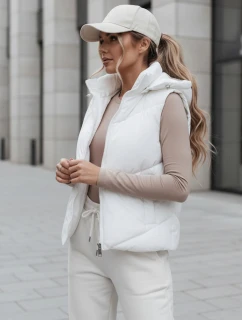 Dámska prešívaná vesta LIKEHUGS biela FashionStreet TY4975