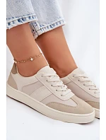 Dámske nízke tenisky Big Star TT274768 Beige