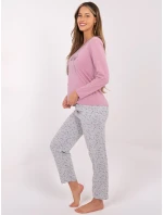 DU PI FP 003.99P tmavoružové pyžamo