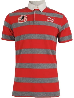 Pánske tričko Puma Polo red-grey 558241 09 pánske
